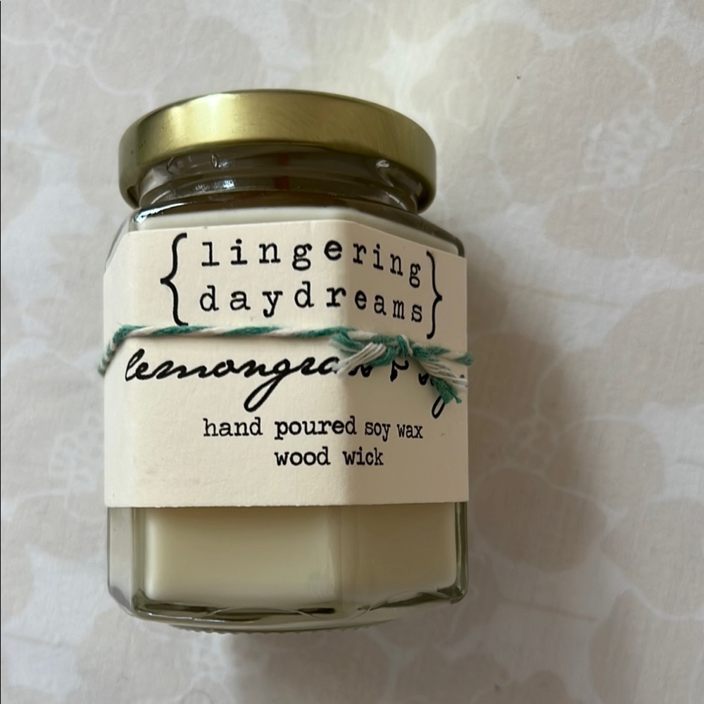 Lingering Daydreams Lemongrass Soy Candle